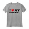 I Heart Dog Dad Mom - I Love Boerboel Maglietta - Abbigliamento divertente per amanti dei cani Boerboel