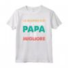 Festa Del Papà Migliore Del Mondo Figlia Figlio Padre Maglietta - Ideale per Compleanno o Regalo Festa del Papà