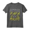 Festa del Papà Migliore del Mondo - Maglietta Personalizzata per Padre e Figlia - Ideale per Regalo Unico