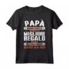 Papà miglior regalo - Maglietta per la Festa del Papà - Regalo di Compleanno o Natale