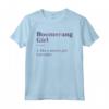 Ragazza Boomerang Maglietta - Design Vintage per Amanti del Boomerang - Acquista Online