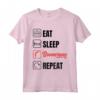 Mangiare il Sonno Boomerang - Ripetere Boomerang Lanciatore - Maglietta Sport per Giocatori di Boomerang - Ideale per Natale o Compleanno