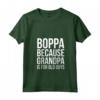 Donna Boppa: Perché il nonno è per i vecchi ragazzi - Maglietta con Collo a V per i Migliori Nonni - Ideale per Natale o Compleanno