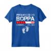 Promoted To Boppa Est 2023 For Men - Funny New Grandpa T-shirt Vintage Design - Perfect Gift for Soon-to-Be Grandfather 2023