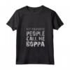 My Favorite People Call Me Boppa - Maglietta con Collo a V per la Festa del Papà - Regalo Divertente e Unico