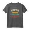 Boppa Knows Everything Vintage Father's Day Funny Maglietta - Unique Gift for Grandpa - Retro Humor Apparel