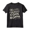 Cool Boppa Nonno - Maglietta per Orgogliosi Nonni - Regalo Ideale per la Festa del Papà o Compleanni