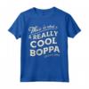 Cool Boppa Nonno - Maglietta per Orgogliosi Nonni - Regalo Ideale per la Festa del Papà o Compleanni