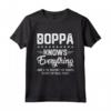 Mens Boppa sa tutto - Scherzi Divertenti Nonni Padri Maglietta - Regalo Compleanno Natale