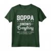 Mens Boppa sa tutto - Scherzi Divertenti Nonni Padri Maglietta - Regalo Compleanno Natale