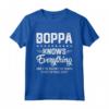 Mens Boppa sa tutto - Scherzi Divertenti Nonni Padri Maglietta - Regalo Compleanno Natale