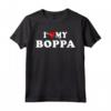 I Love My Boppa - Maglietta con Cuore Rosso per Uomini, Donne e Bambini - Regalo per Nonno Boppa per Natale o Compleanno