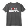 I Love My Boppa - Maglietta con Cuore Rosso per Uomini, Donne e Bambini - Regalo per Nonno Boppa per Natale o Compleanno