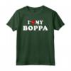 I Love My Boppa - Maglietta con Cuore Rosso per Uomini, Donne e Bambini - Regalo per Nonno Boppa per Natale o Compleanno