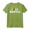 I Love My Boppa - Maglietta con Cuore Rosso per Uomini, Donne e Bambini - Regalo per Nonno Boppa per Natale o Compleanno