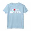 I Love My Boppa - Maglietta con Cuore Rosso per Uomini, Donne e Bambini - Regalo per Nonno Boppa per Natale o Compleanno