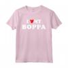 I Love My Boppa - Maglietta con Cuore Rosso per Uomini, Donne e Bambini - Regalo per Nonno Boppa per Natale o Compleanno