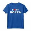 I Love My Boppa - Maglietta con Cuore Rosso per Uomini, Donne e Bambini - Regalo per Nonno Boppa per Natale o Compleanno