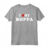 I Love My Boppa - Maglietta con Cuore Rosso per Uomini, Donne e Bambini - Regalo per Nonno Boppa per Natale o Compleanno