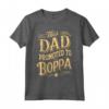 Boppa Promotion Proud Dad Nonno - T-shirt Abbigliamento per Nuovi Nonni - Ideale per Annunci di Bambino e Regali di Natale