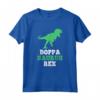 Boppa-Saurus Rex Dino Dinosaur BoppaSaurus Funny Maglietta - Fun Father's Day Gift for Grandpa & Dad
