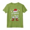Boppa Claus - Pigiama Famiglia Coordinato Natale - Maglietta con Babbo Natale e Stivali