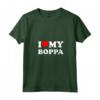 Donna I Love My Boppa Heart Maglietta con Collo a V - Ideale per la Festa del Papà o Compleanno del Nonno