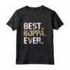 Best Boppa Ever - Maglietta Uomo Regalo per il Miglior Nonno - Ideale per Compleanno o Natale