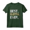 Best Boppa Ever - Maglietta Uomo Regalo per il Miglior Nonno - Ideale per Compleanno o Natale