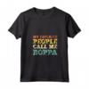 Donna My Favorite People Call Me Boppa Vintage Maglietta con Collo a V - Funny Father's Day Gift Idea for Grandpa
