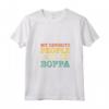Donna My Favorite People Call Me Boppa Vintage Maglietta con Collo a V - Funny Father's Day Gift Idea for Grandpa