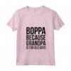 Donna Boppa: Perché il nonno è per i vecchi ragazzi - Maglietta con Collo a V per un Regalo Divertente per i Nonni - Ideale per Natale o Compleanno