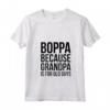 Donna Boppa: Perché il nonno è per i vecchi ragazzi - Maglietta con Collo a V per un Regalo Divertente per i Nonni - Ideale per Natale o Compleanno
