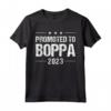 Promoted To Boppa Est 2023 For Men - Funny New Grandpa Maglietta - Ideal Gift for Soon-to-Be Grandfather in 2023