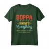Mens Boppa sa tutto - Scherzi Divertenti Nonni Padri Maglietta per Festività - Regalo Compleanno Natale