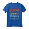 Mens Boppa sa tutto - Scherzi Divertenti Nonni Padri Maglietta per Festività - Regalo Compleanno Natale
