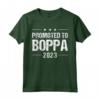 Promoted To Boppa Est 2023 For Men - Funny New Grandpa Maglietta - Unique Pregnancy Announcement Gift for Grandpa 2023