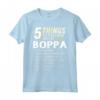 Divertente 5 Cose Nonno Boppa - Pazzo Idea Regalo Maglietta per Nipoti - Regalo Umoristico per Compleanno o Festa del Papà