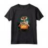 HapTiger Pixar Wall-E Distressed Border Maglietta - Officially Licensed Apparel for Fans - Keep Earth Clean Design