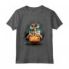HapTiger Pixar Wall-E Distressed Border Maglietta - Officially Licensed Apparel for Fans - Keep Earth Clean Design