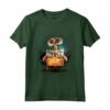HapTiger Pixar Wall-E Distressed Border Maglietta - Officially Licensed Apparel for Fans - Keep Earth Clean Design