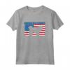HapTiger Bandiera Americana - Maglietta Unisex per Amanti degli Animali e Patrioti USA