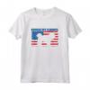 HapTiger Bandiera Americana - Maglietta Unisex per Amanti degli Animali e Patrioti USA