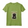 Donna Corridore e Bouvier des Flandres Maglietta con Collo a V - Slogan Miles of Smiles - Per Amanti dei Cani e Jogging