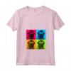 Bouvier des Flandres Cane Pop Art Design Illustrazione Maglietta con Collo a V - Regalo per Proprietari di Cani - Ideale per Natale, Ringraziamento o Compleanni
