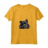 Donna Lazy Bouvier des Flandres Maglietta con Collo a V - Design Illustrato per Amanti dei Cani