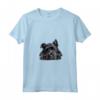 Donna Lazy Bouvier des Flandres Maglietta con Collo a V - Design Illustrato per Amanti dei Cani