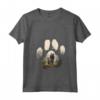 Donna Bouvier Des Flandres Mountain Paw Design Cane Mamma Papà Maglietta con Collo a V - Regalo per Amanti dei Cani Bouvier Des Flandres
