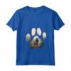 Donna Bouvier Des Flandres Mountain Paw Design Cane Mamma Papà Maglietta con Collo a V - Regalo per Amanti dei Cani Bouvier Des Flandres