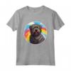 Bouvier Des Flandres - Simpatico motivo arcobaleno colorato Kawaii Maglietta - Ideale per Amanti dei Cani - Acquista Online